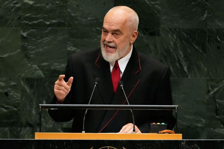 Albaniens Ministerpräsident Edi Rama Albaniens Ministerpräsident Edi Rama