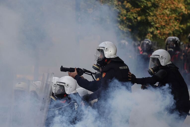 Proteste in Albanien Proteste in Albanien