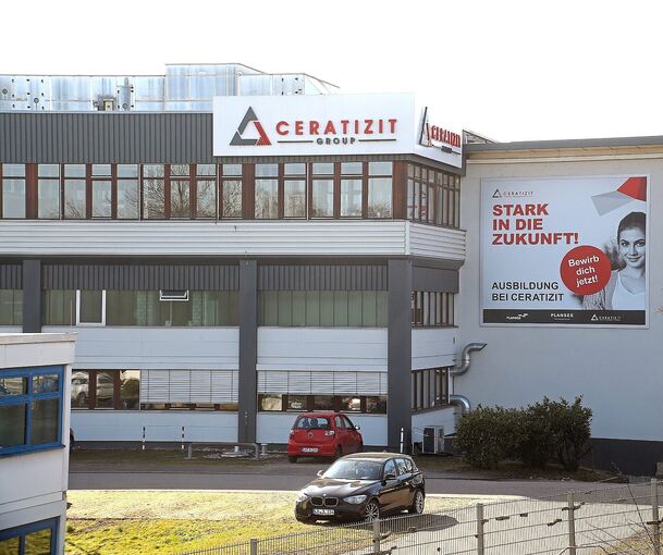 Blick auf das Ceratizit-Gebäude.