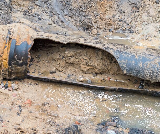 Ein kaputtes Wasserrohr hat in Oberstenfeld für einen hohen Verlust von Trinkwasser gesorgt.