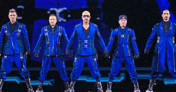 Die Backstreet Boys während ihres Konzerts in der Merkur-Spiel-Arena in Düsseldorf. Die Backstreet Boys während ihres Konzerts in der Merkur-Spiel-Arena in Düsseldorf.