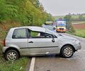 Das Auto hatte sich mehrfach überschlagen, bevor es schräg zum Stehen kam. Das Auto hatte sich mehrfach überschlagen, bevor es schräg zum Stehen kam.