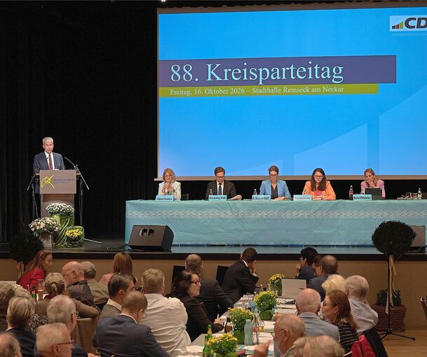 Beim Kreisparteitag spricht unter anderem Verkehrsminister Steffen Bilger.
