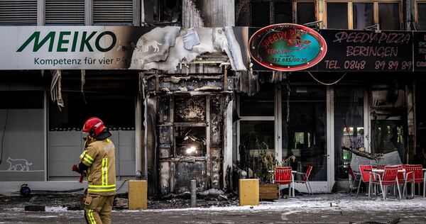 Gebäudebrand nach Explosion eines Geldautomaten in der Schweiz