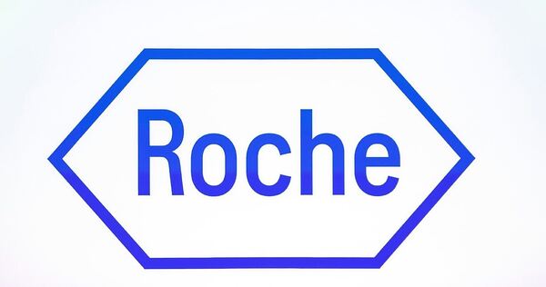 Logo des Schweizer Pharmakonzerns Roche.