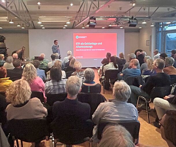 Das Plenum war gut gefüllt: Rund 70 Zuhörer wollten sich bei der LKZ über ETFs als Anlage informieren.