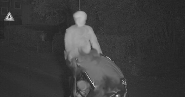 Lastenradfahrer mit Kind geblitzt Lastenradfahrer mit Kind geblitzt