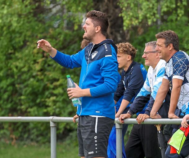 Münchingens Coach Niklas Traub.