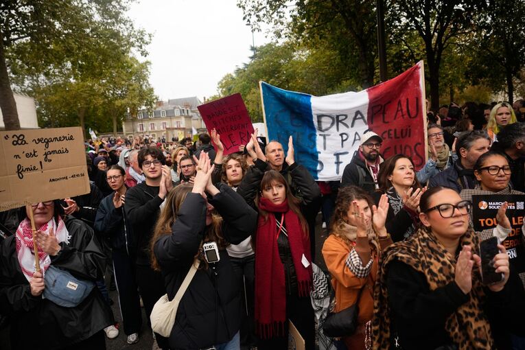 Parteitag des Rassemblement National - Proteste