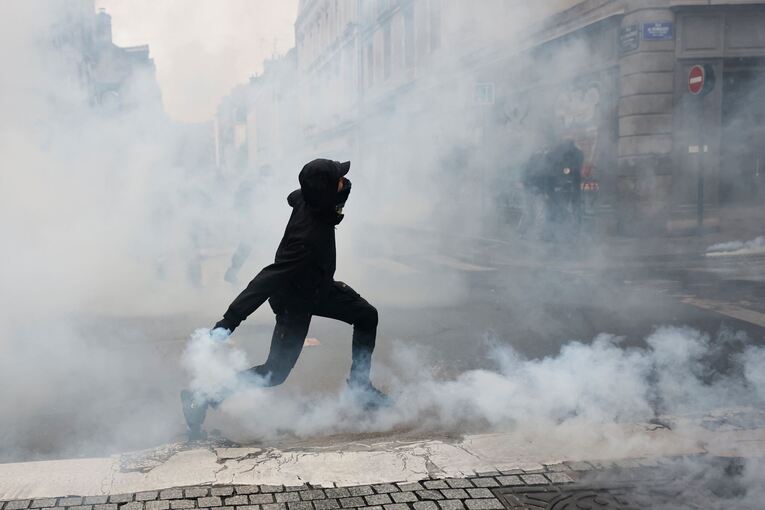 Proteste in  Rennes