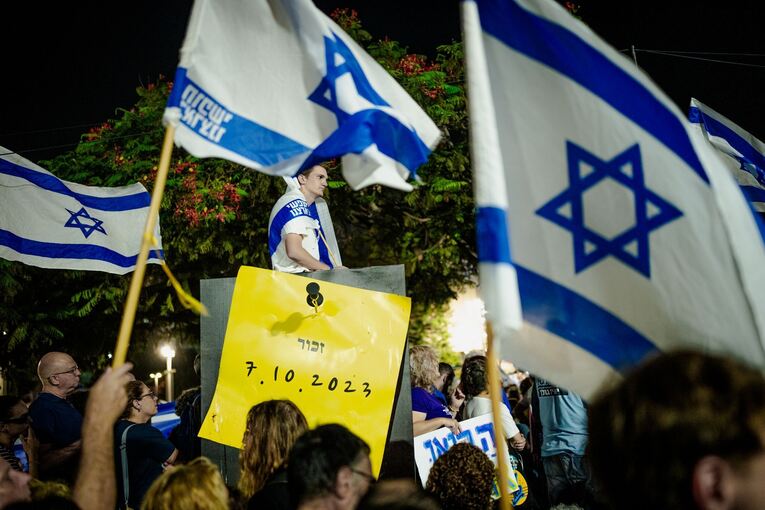 Vor der Parlamentswahl in Israel - Demonstration in Tel Aviv