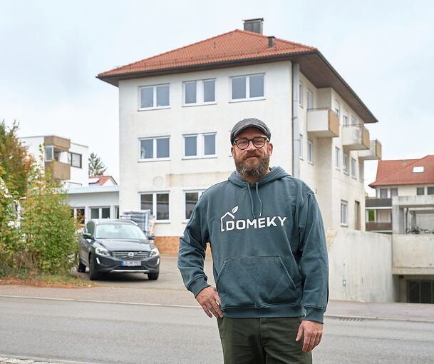 Marco Joos kämpft darum, in der Pleidelsheimer Mörikestraße ein Apartmenthaus führen zu können.