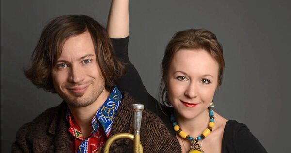 Charismatisches Duo: Matthias Schriefl und Tamara Lukasheva. Charismatisches Duo: Matthias Schriefl und Tamara Lukasheva.