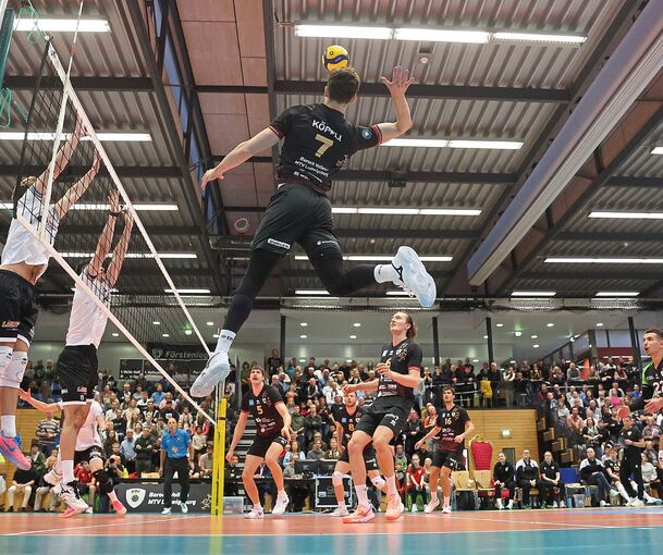 Erfolgreich gespielt, Stimmung super: Die Barock Volleys sind mit ihrem Ligastart zufrieden.