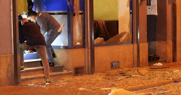 Explosion in Mannheimer Cafe Explosion in Mannheimer Cafe