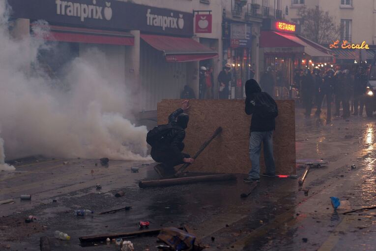 Proteste in Paris Proteste in Paris