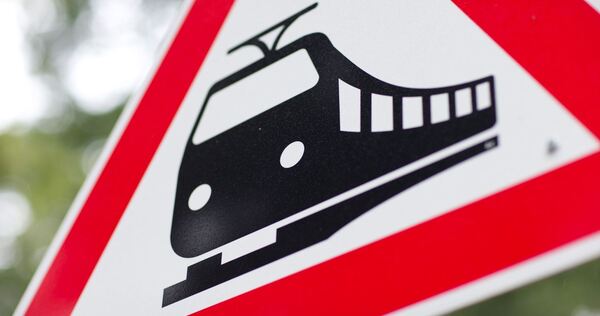 Unfall am Bahnübergang