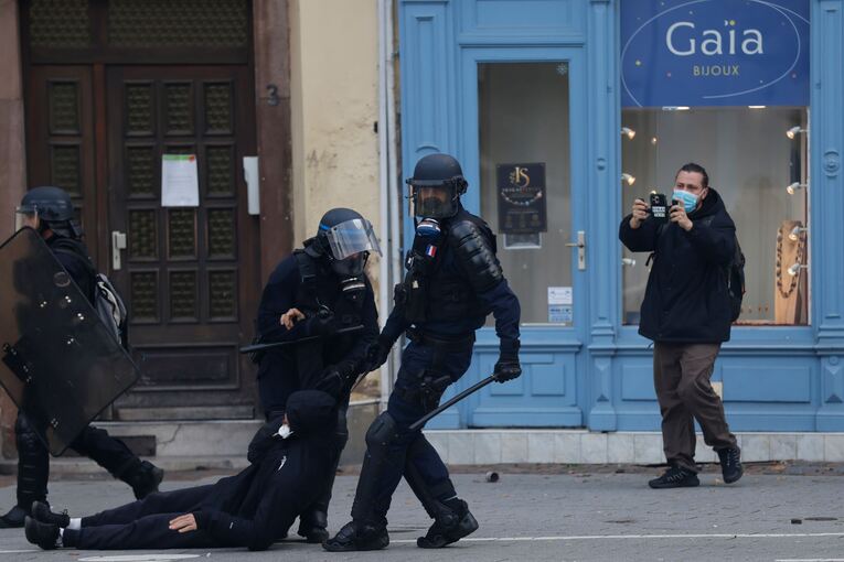 Proteste in Straßburg