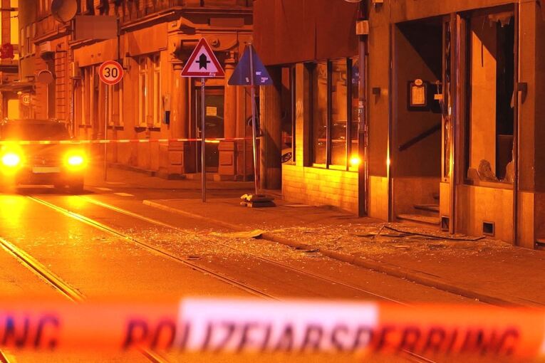 Explosion in Mannheimer Cafe Explosion in Mannheimer Cafe