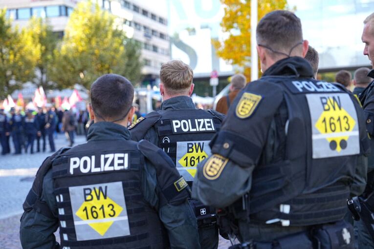 Demonstration in Stuttgart