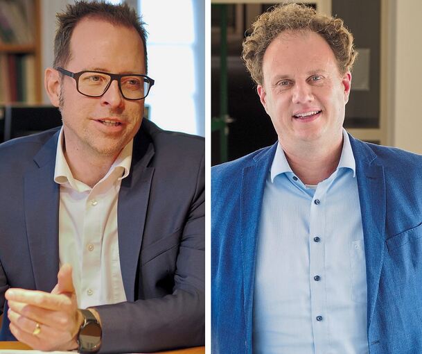 Der Marbacher Rathauschef Jan Trost (links) und der Ludwigsburger Oberbürgermeister Matthias Knecht lehnen eine Deponie kategorisch ab.
