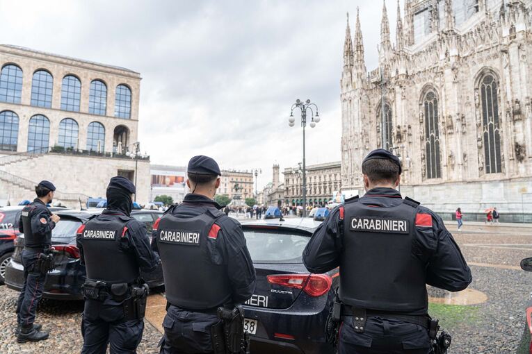Italienische Carabinieri in Mailand