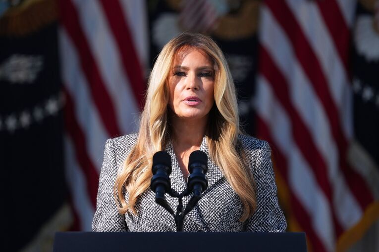 US-Präsident Trump und Melania Trump zu Frauengesundheit US-Präsident Trump und Melania Trump zu Frauengesundheit