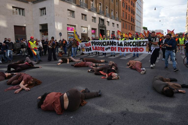 Generalstreik in Italien - Rom Generalstreik in Italien - Rom